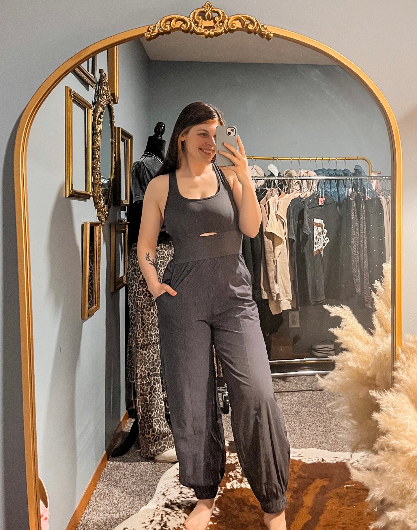 Cross Back Jogger Jumpsuit