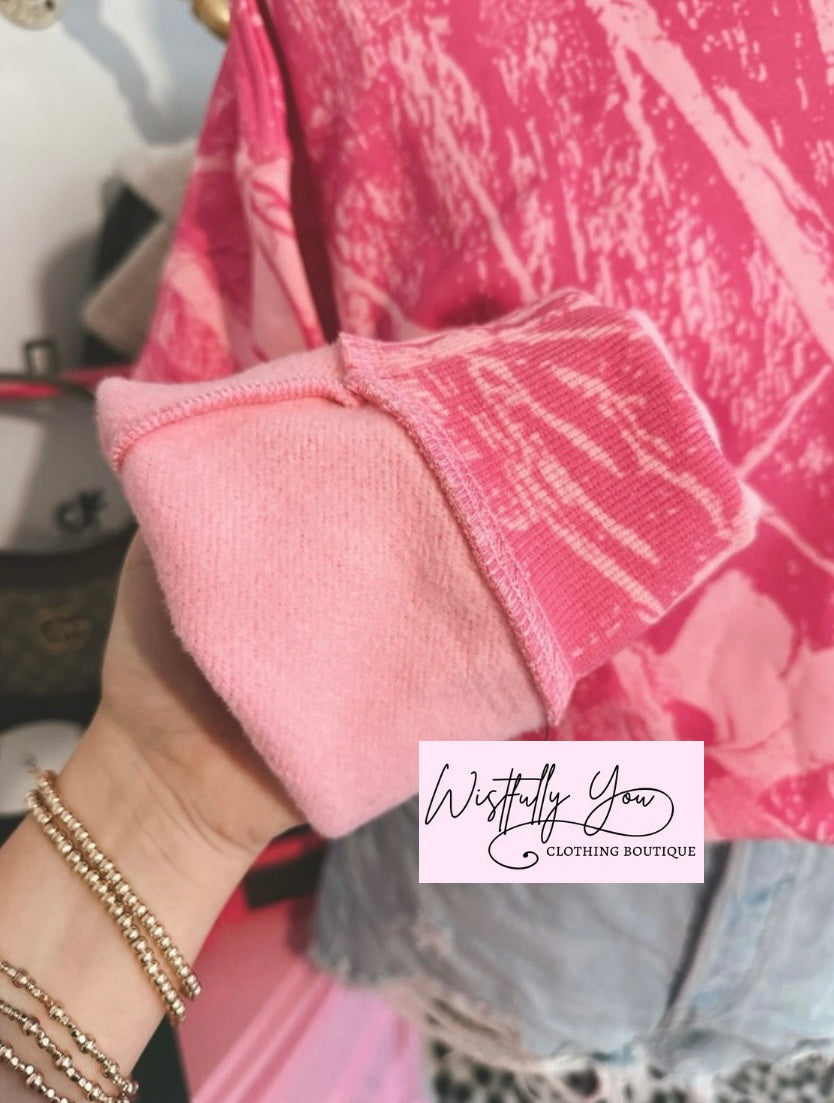 PREORDER Pink Camo Crewneck