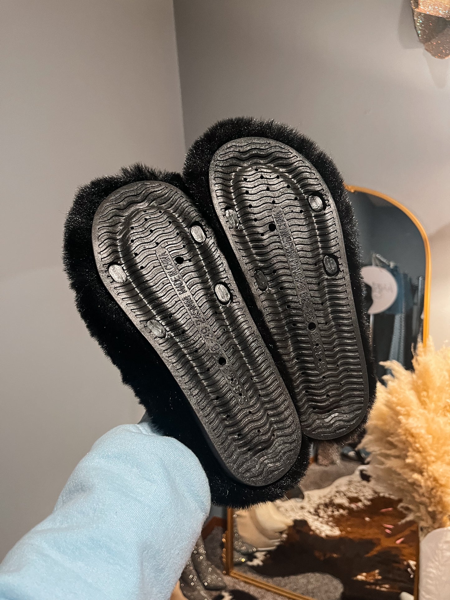 Midnight Buckle Slippers