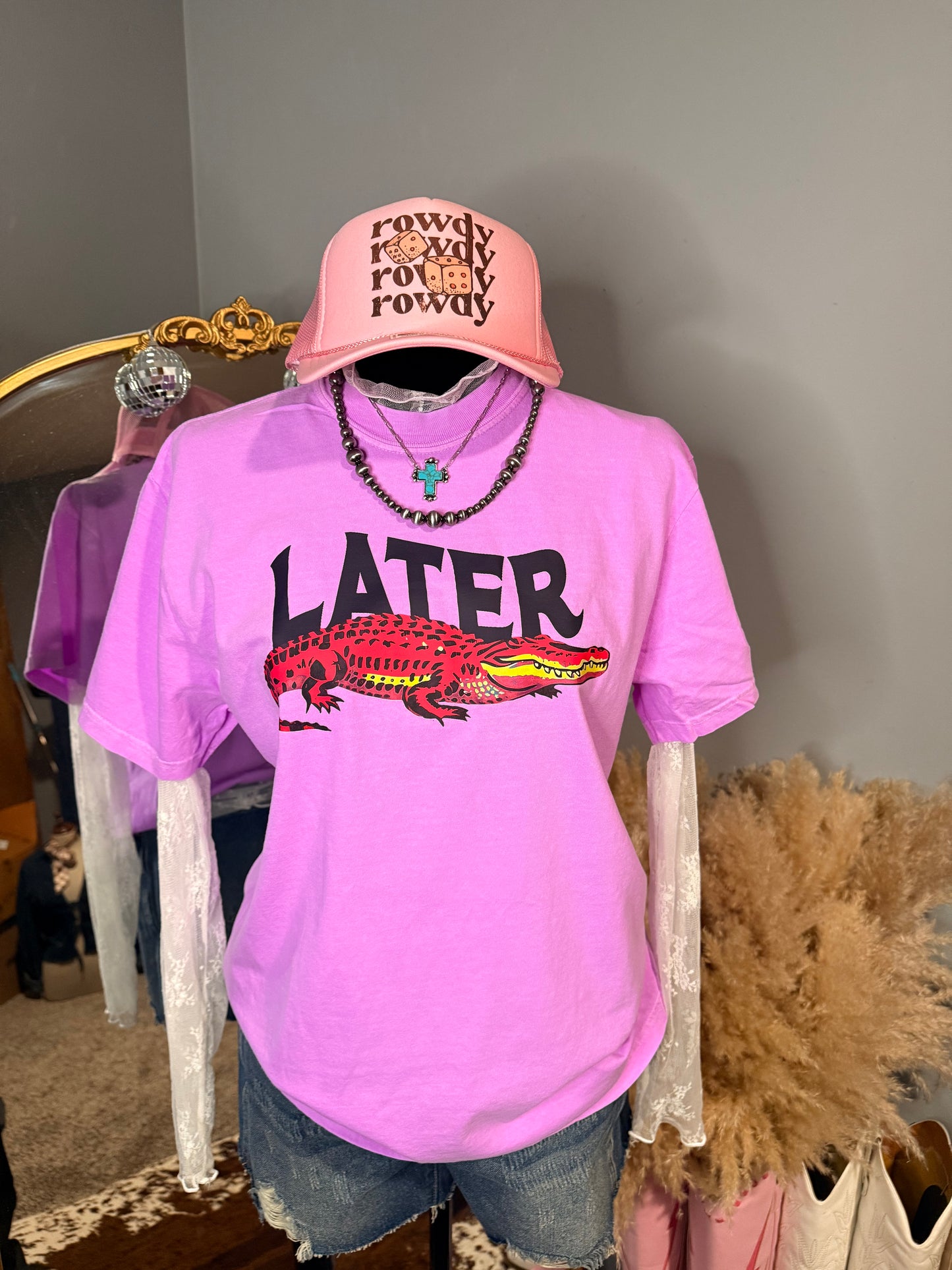 Rowdy Pink Trucker Hat