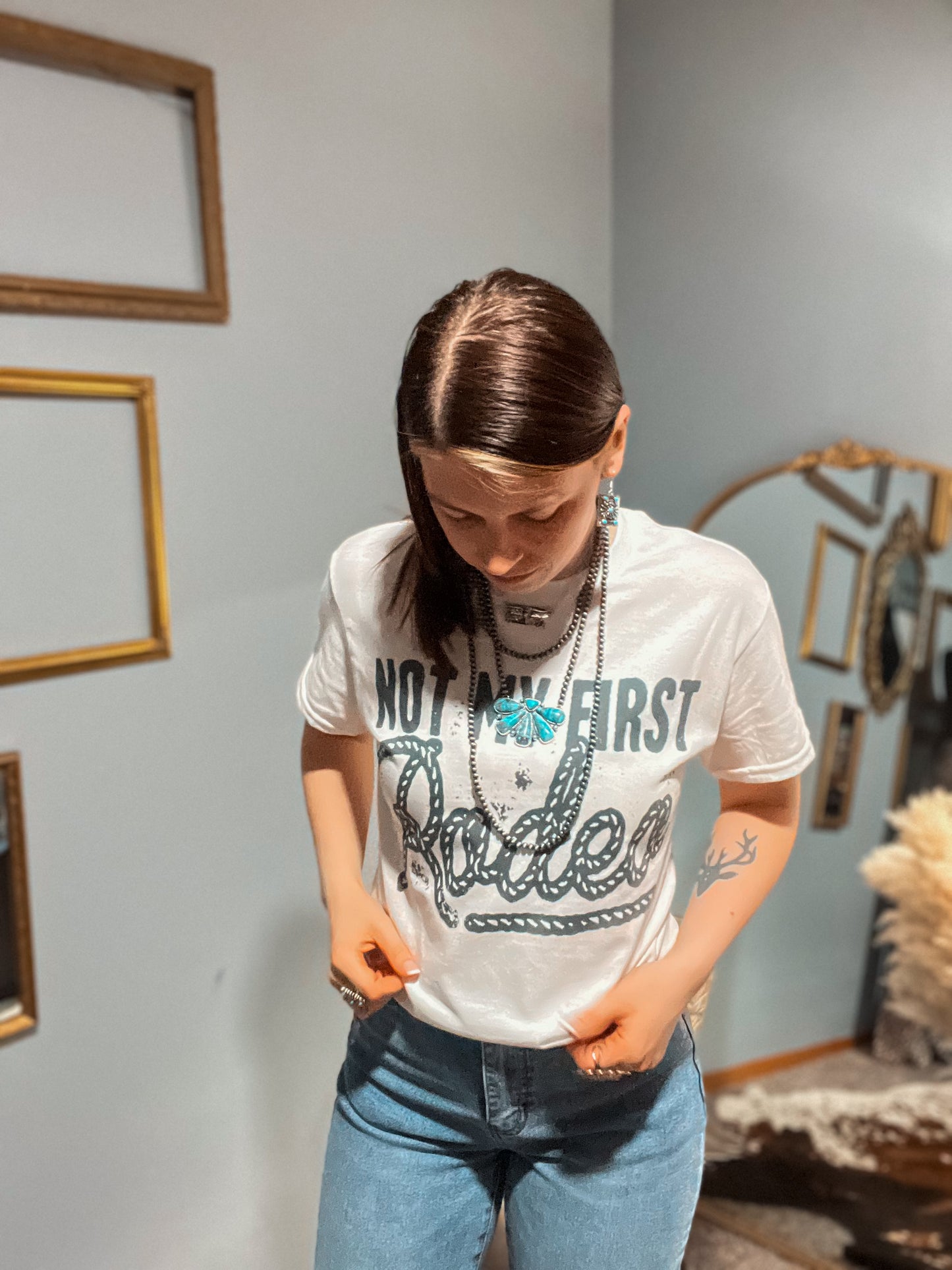 Not My First Rodeo graphic tee