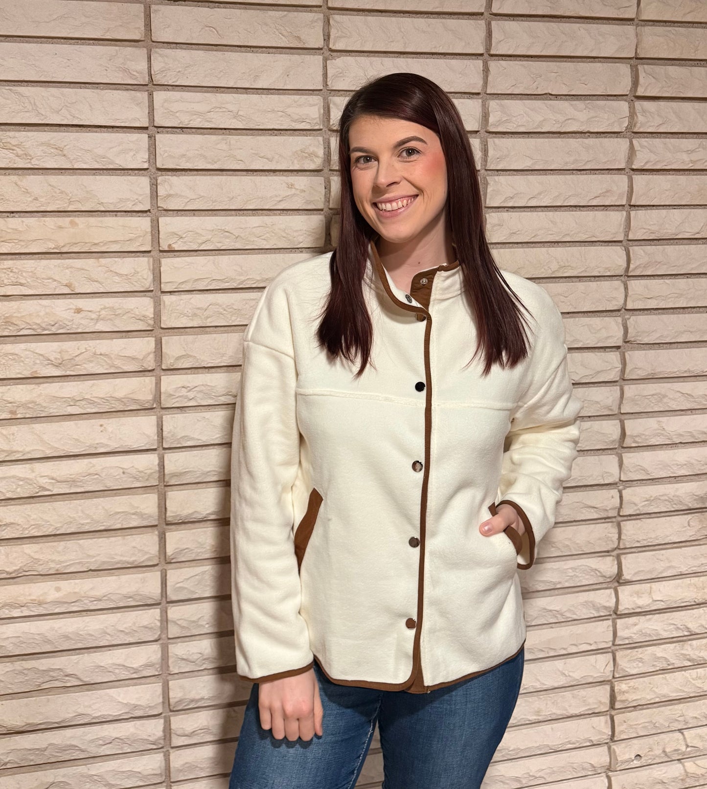 Apricot Fleece Jacket