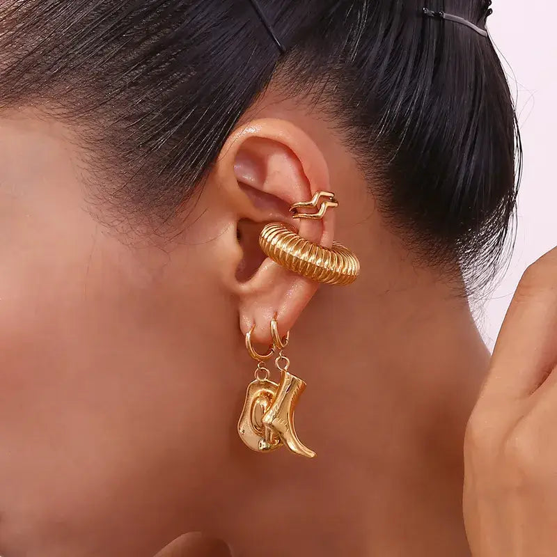 18K Gold Plated Cowboy Boot & Hat Earrings