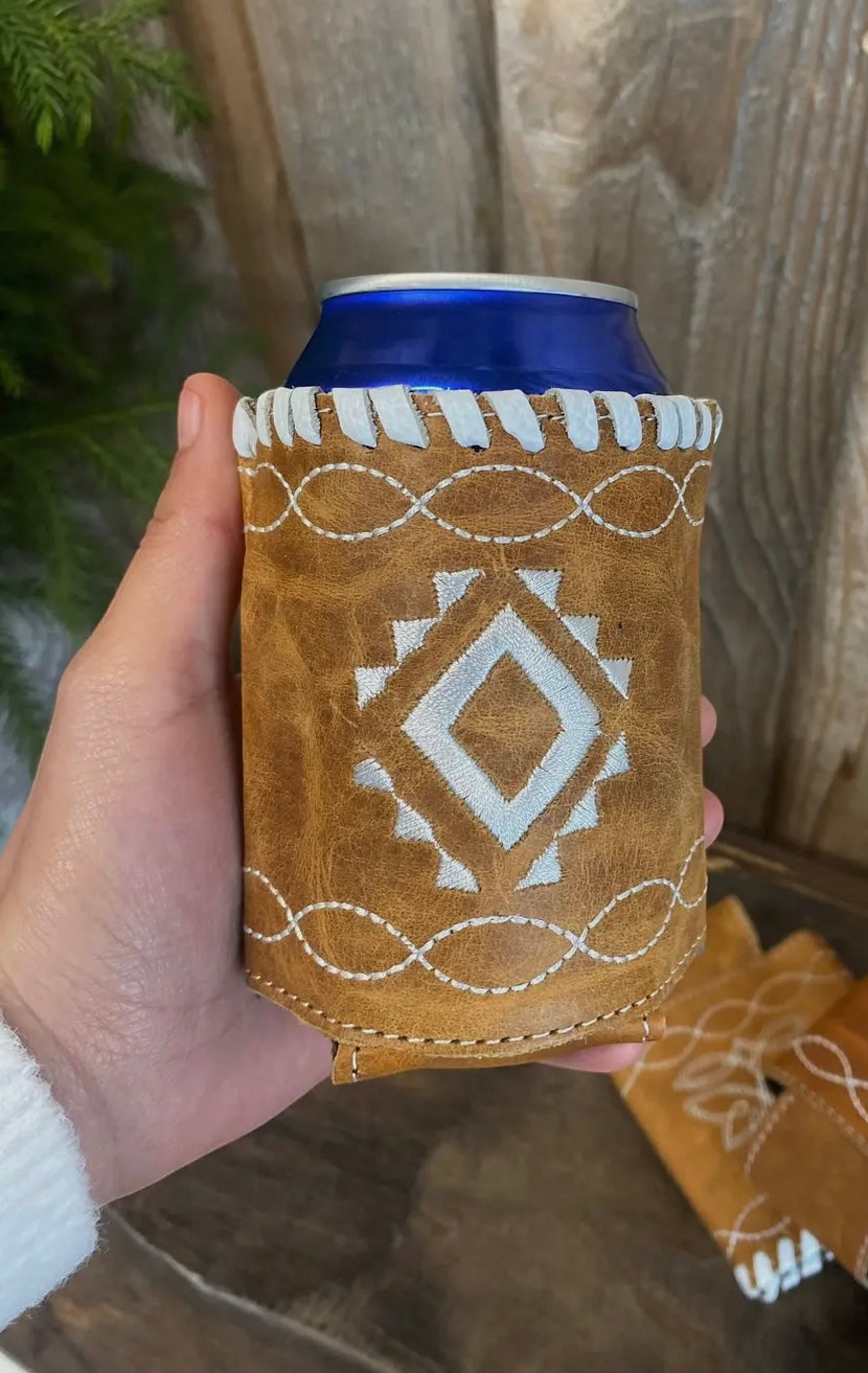 Genuine Leather Koozie