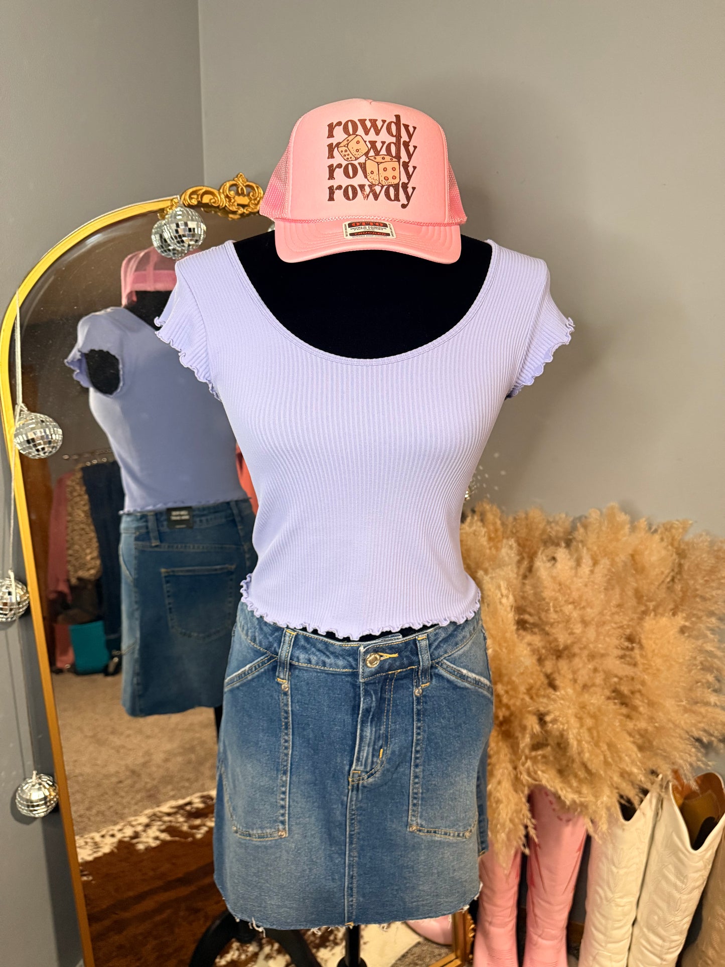 Rowdy Pink Trucker Hat