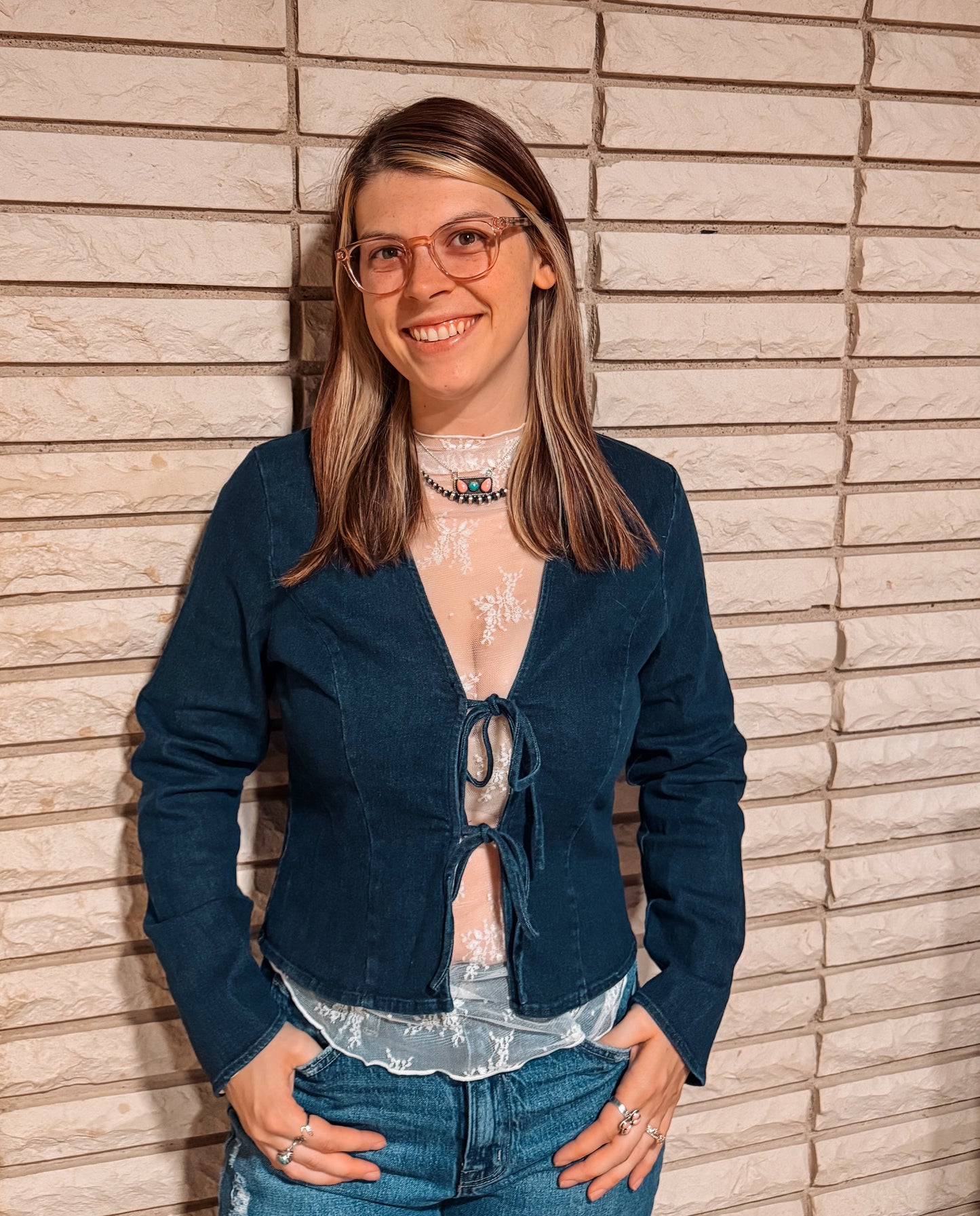 Avery Denim Top