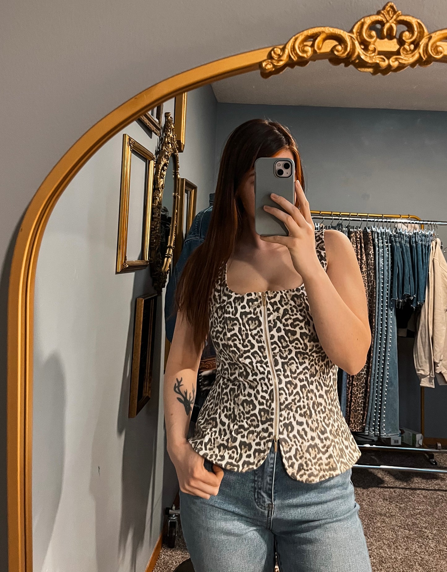 Leopard Bandit Top