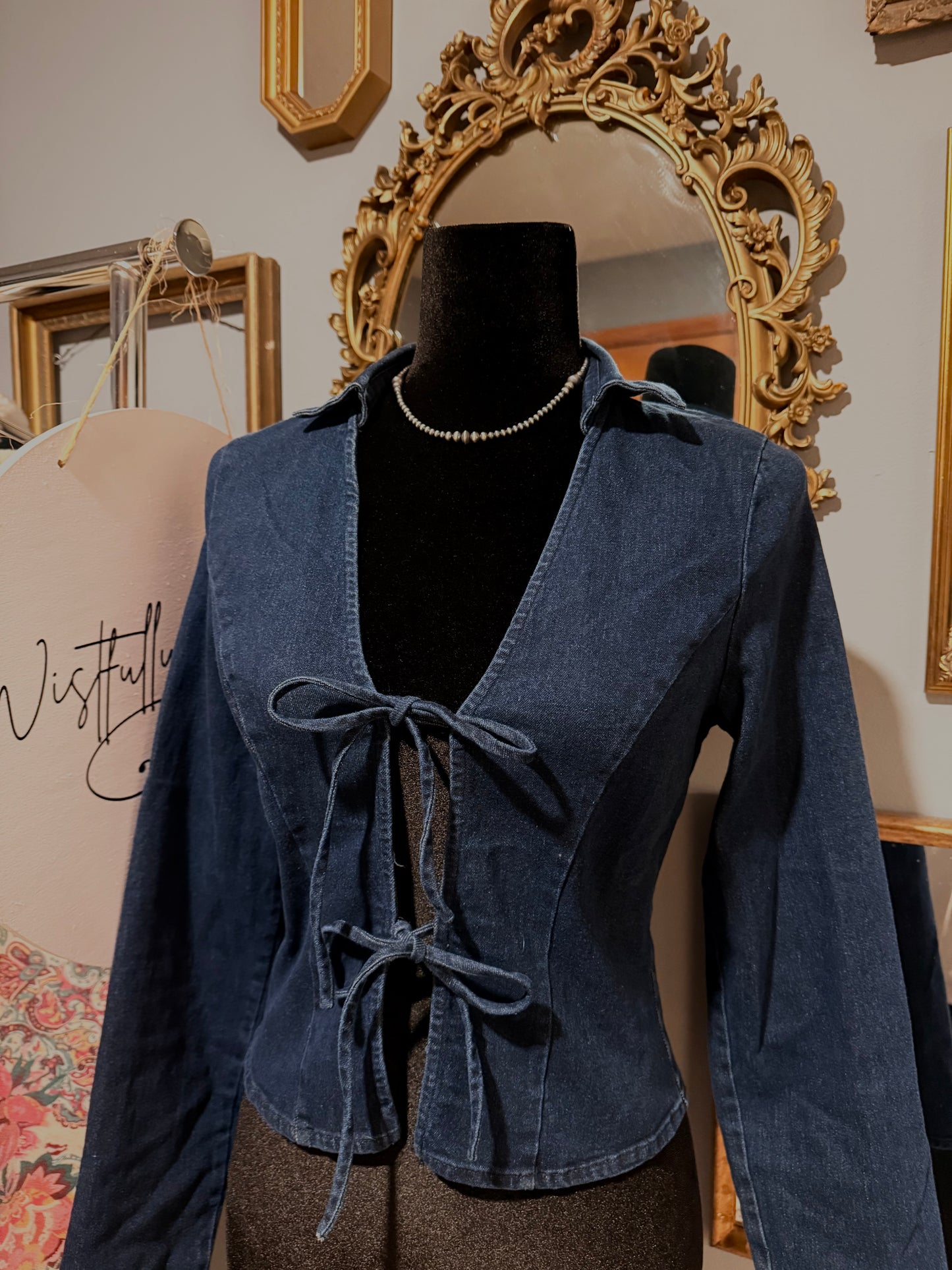 Avery Denim Top