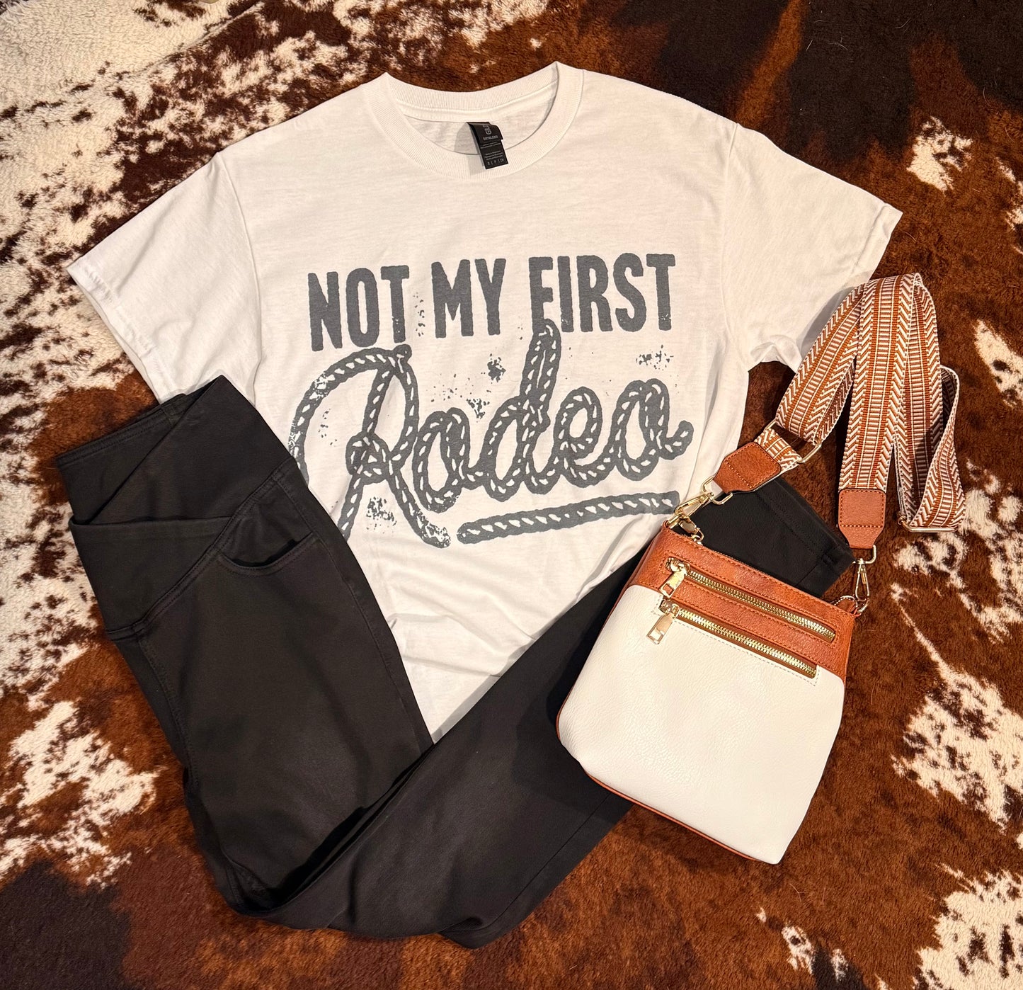Not My First Rodeo graphic tee