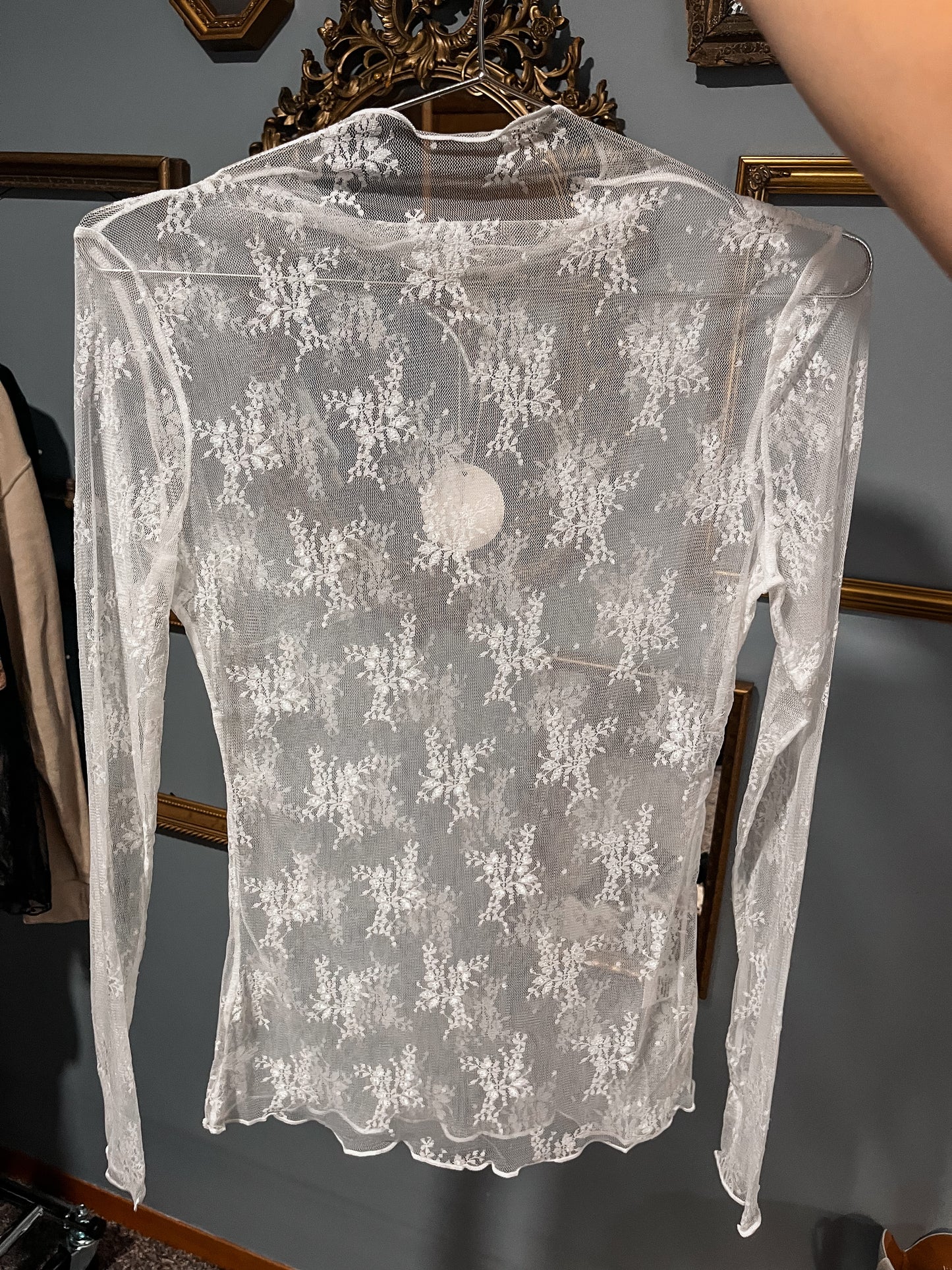 Wild As Her Lace Top: White