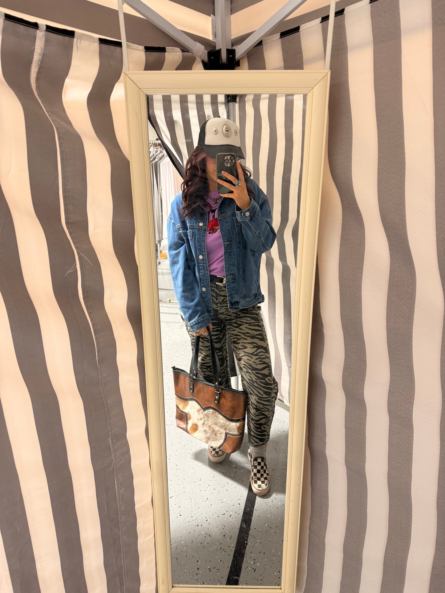 Cattle Brun Canvas & Hairon Bag