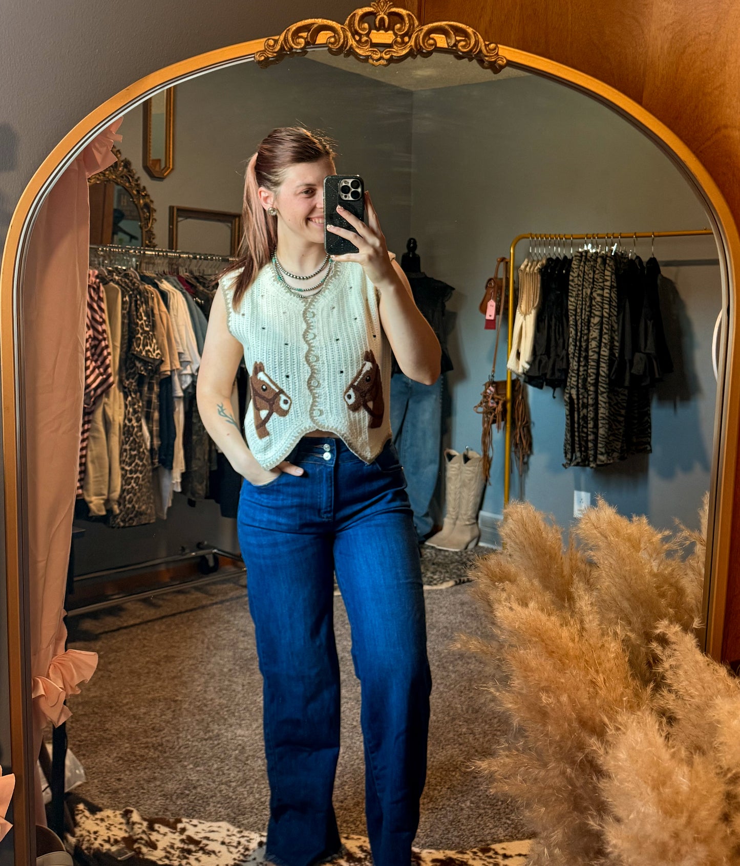 Horsin’ Around Sweater Vest