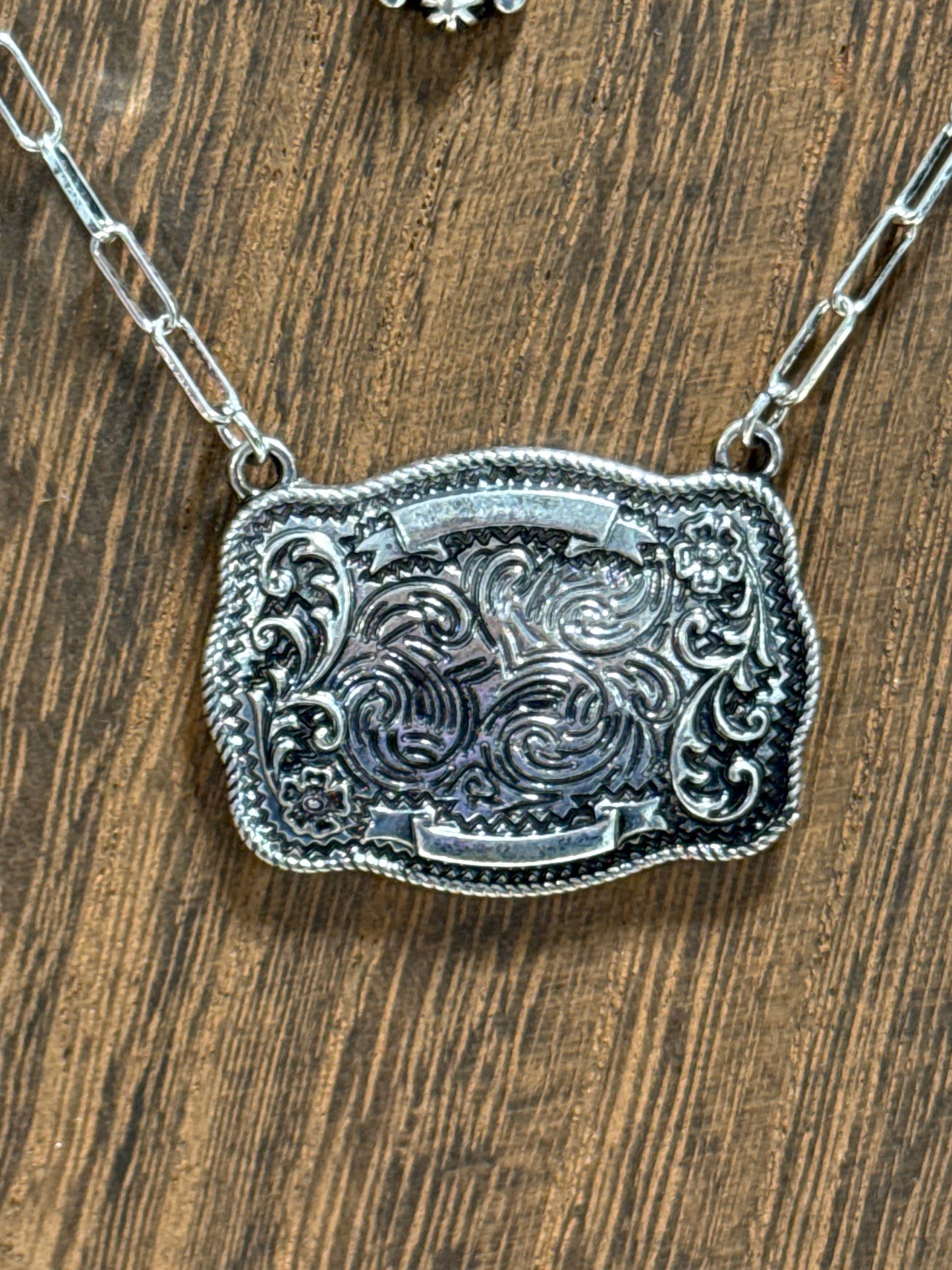 Belt Buckle Necklace