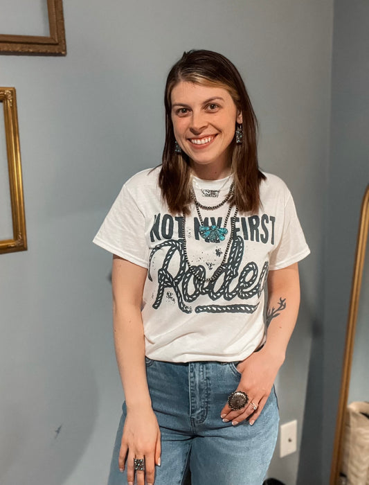 Not My First Rodeo graphic tee