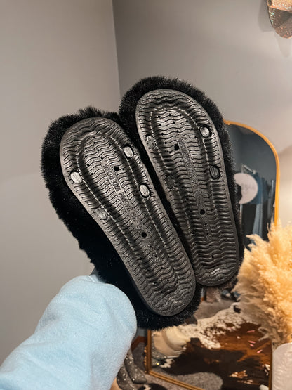 Midnight Buckle Slippers