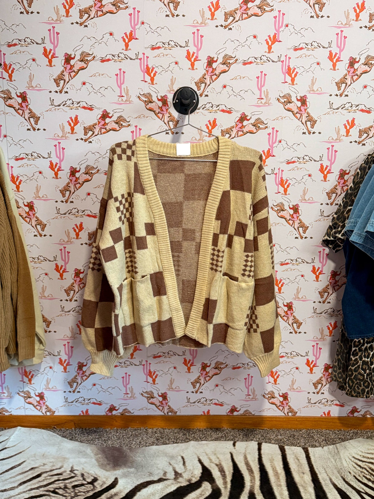 Checkered Cardigan
