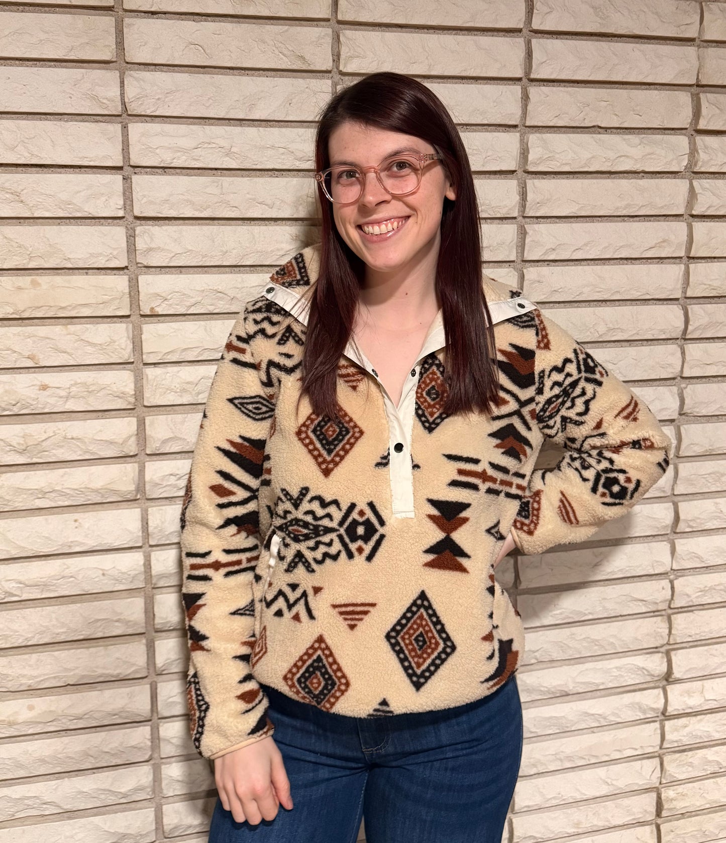 Aztec Sherpa Sweatshirt