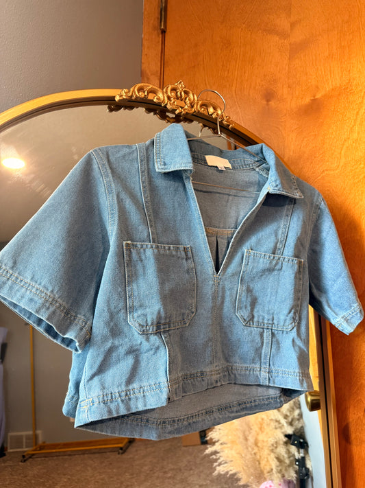 Danielle Denim Top