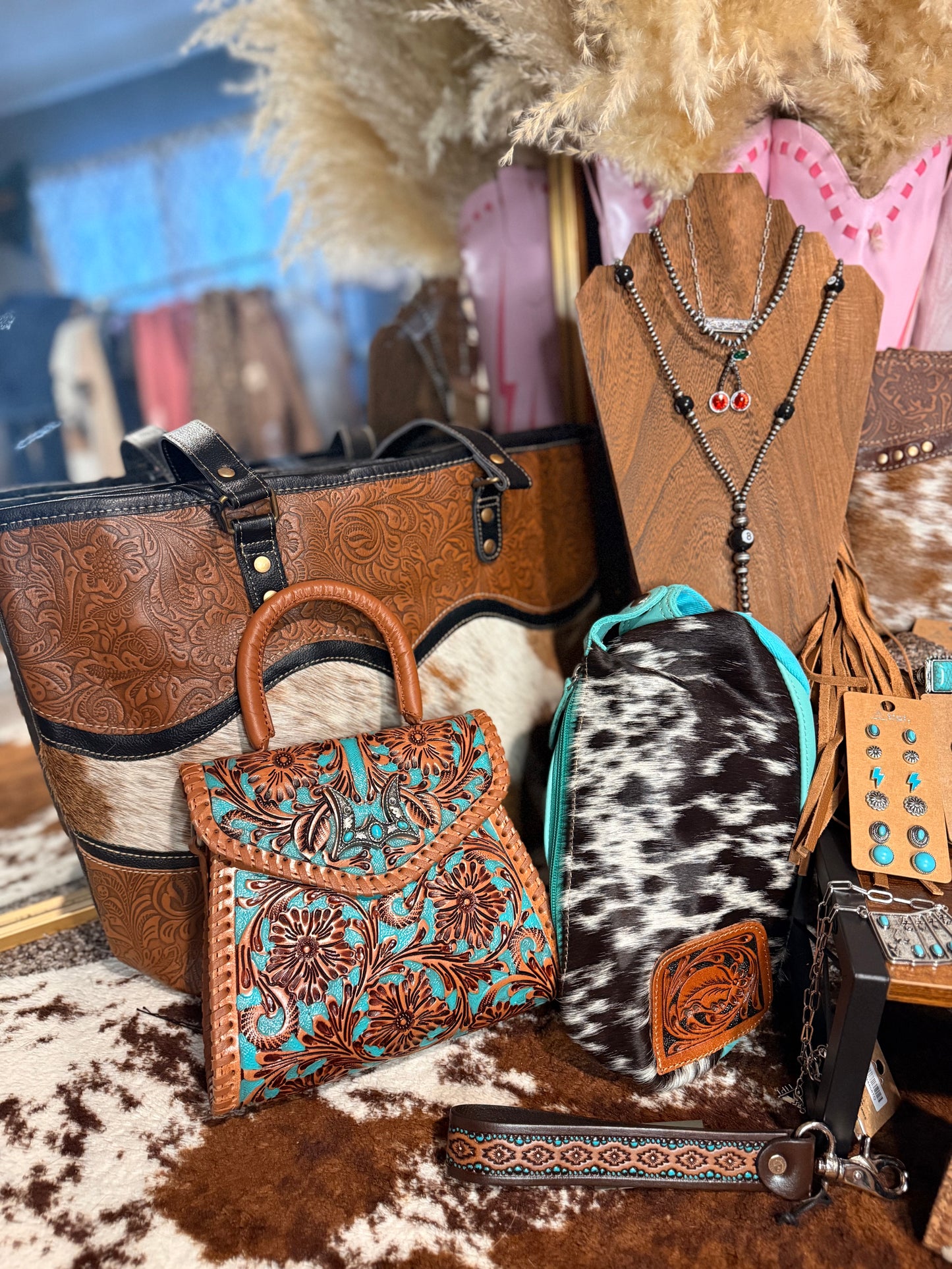 Loyal West Leon Mini Handle Purse - Whiskey & Water