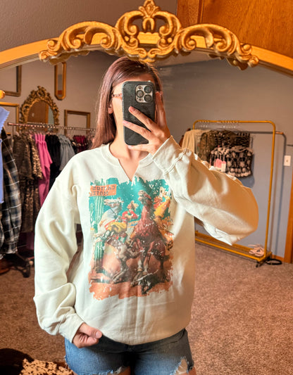 Cactus Motel Cowboy Sweatshirt