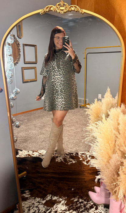 Spotted in Style Denim Dress