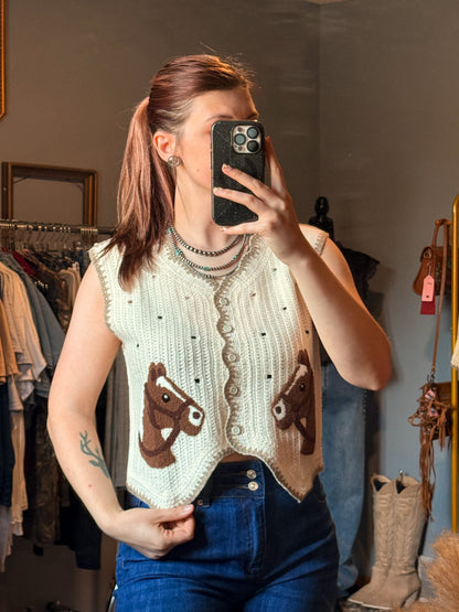 Horsin’ Around Sweater Vest