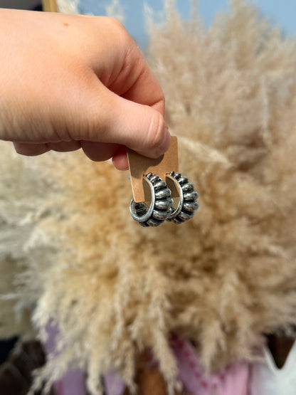 Bubble Curl Hoop Earrings