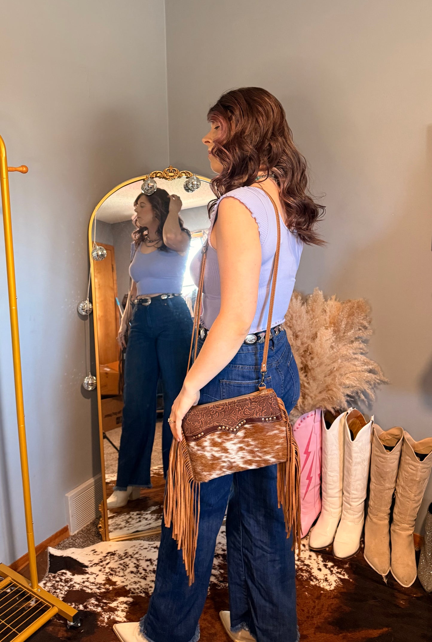 Mescalaro Hill Leather & Hairon Bag