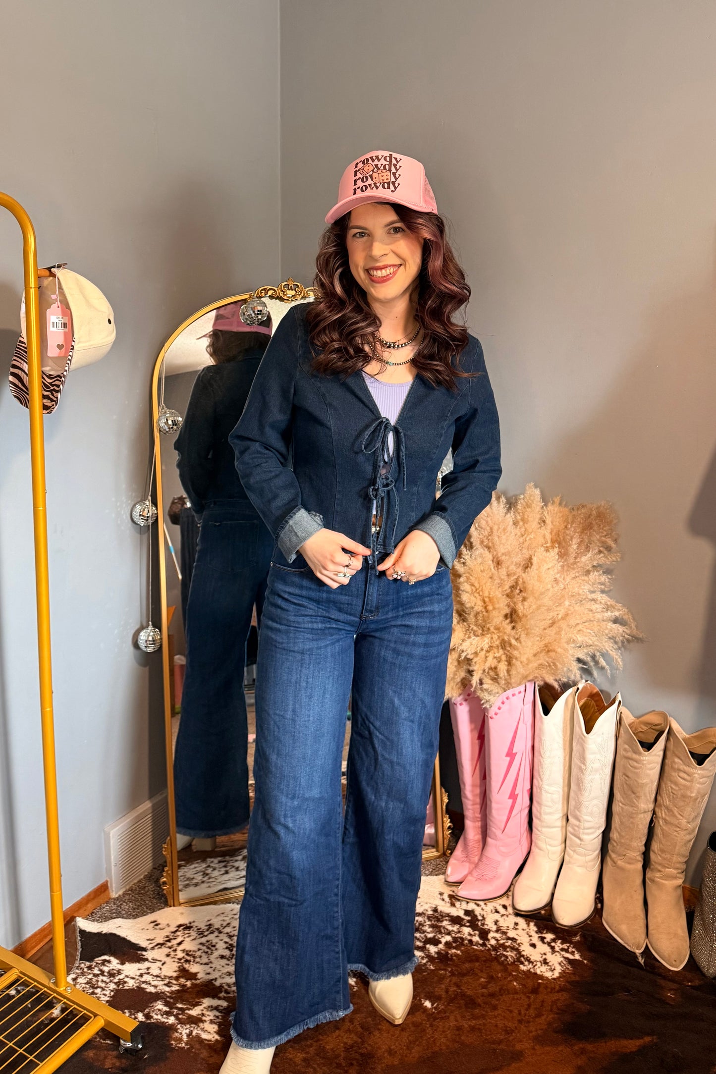 Avery Denim Top