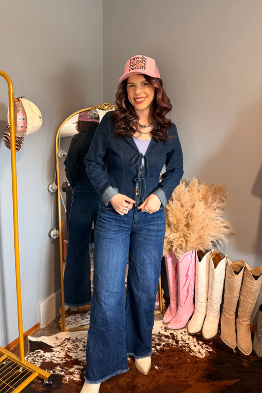 Avery Denim Top