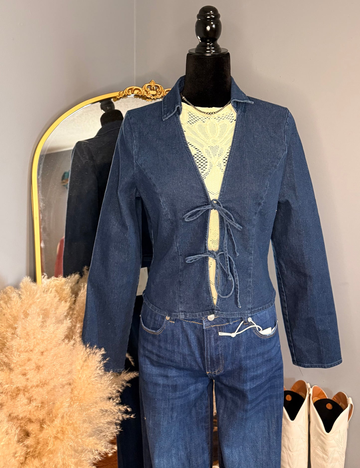 Avery Denim Top