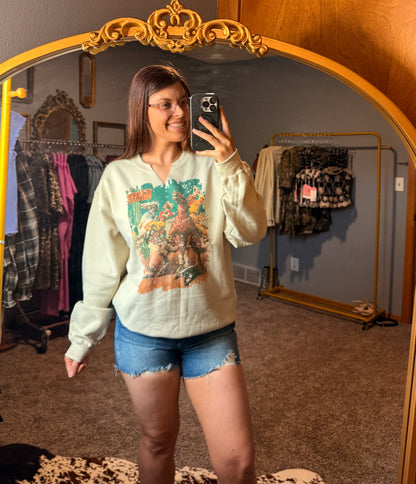 Cactus Motel Cowboy Sweatshirt