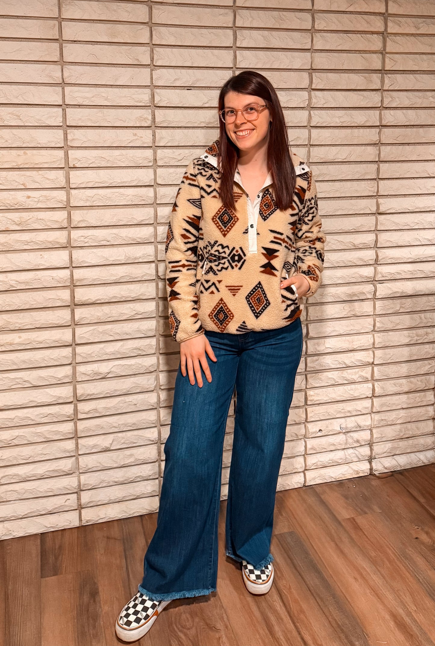 Aztec Sherpa Sweatshirt