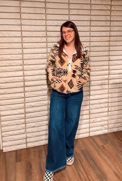 Aztec Sherpa Sweatshirt