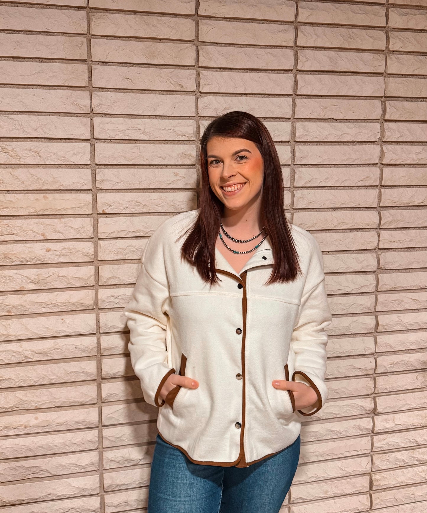 Apricot Fleece Jacket