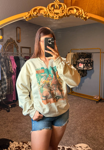 Cactus Motel Cowboy Sweatshirt