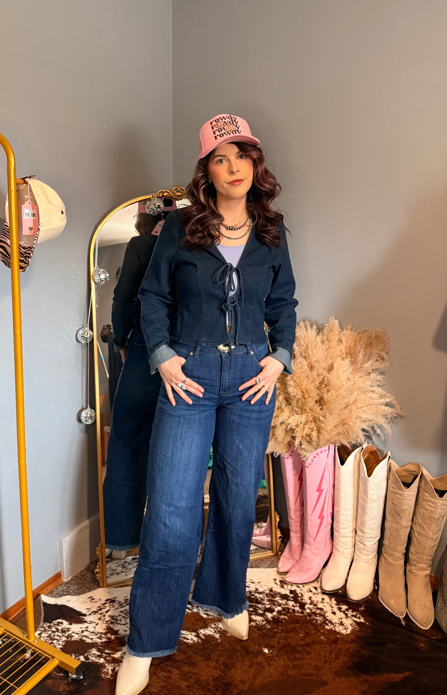 Avery Denim Top