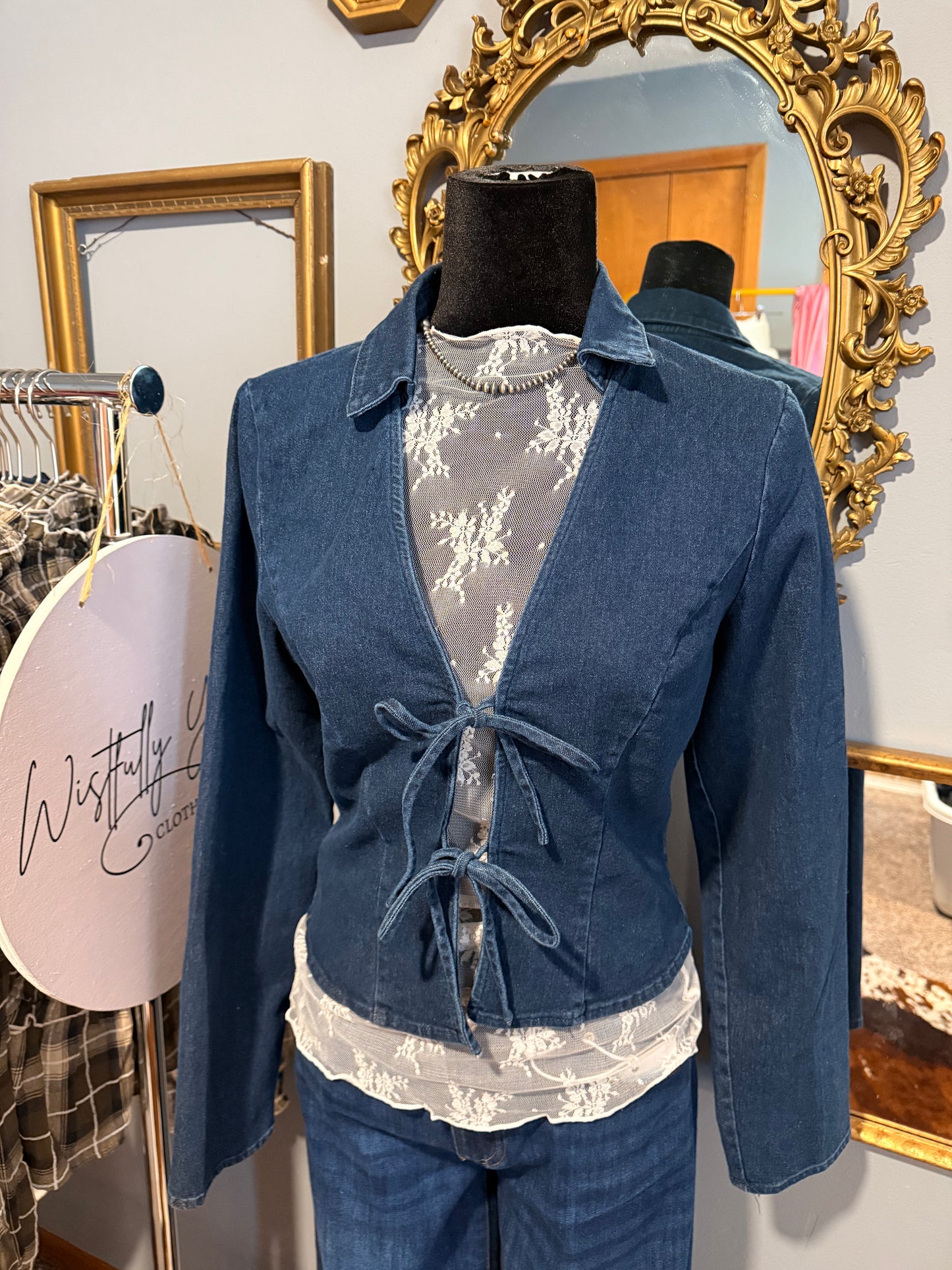 Avery Denim Top