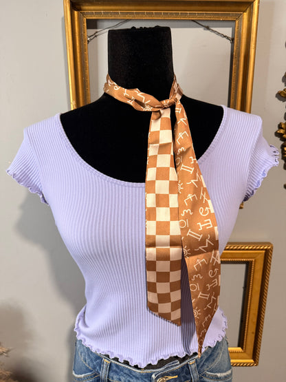 Neutral Checkered Twilly