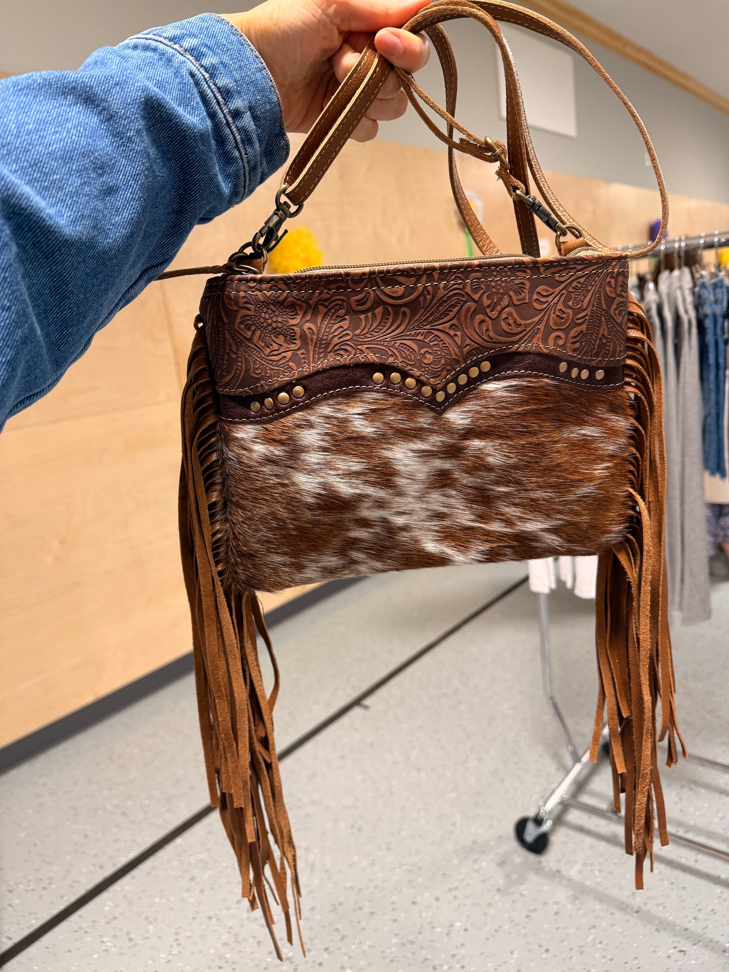 Mescalaro Hill Leather & Hairon Bag
