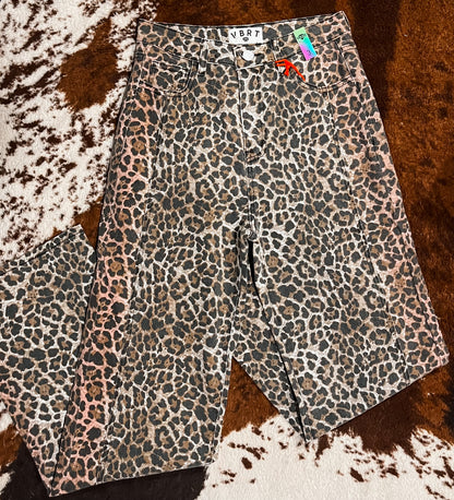 Step into the Wild Leopard Jean