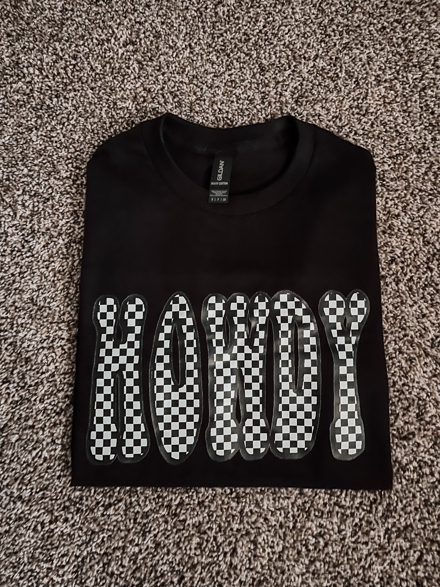 Checkered Howdy Graphic Tee